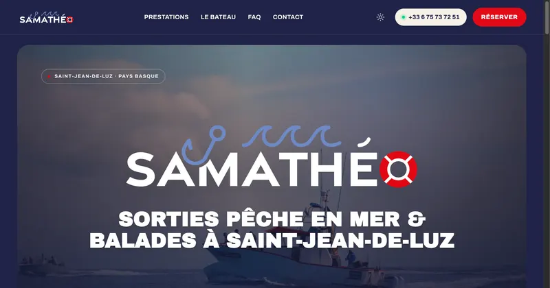 Capture du site samatheo.fr